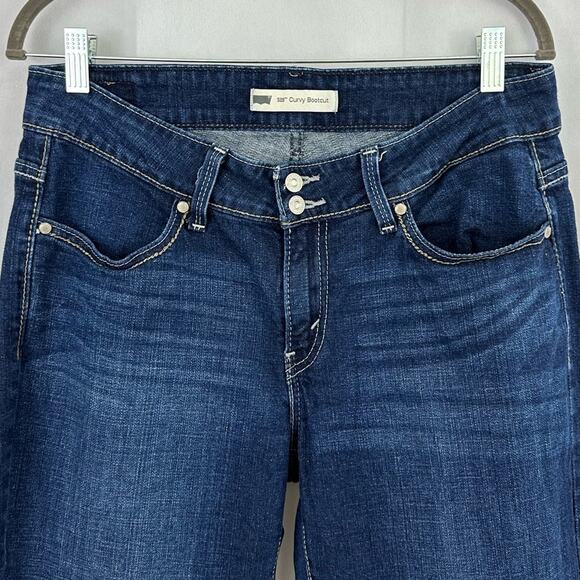 Levi's 529 Curvy Bootcut Medium Wash Mid Rise Denim Jeans Women's Size 31 - Picture 2 of 8